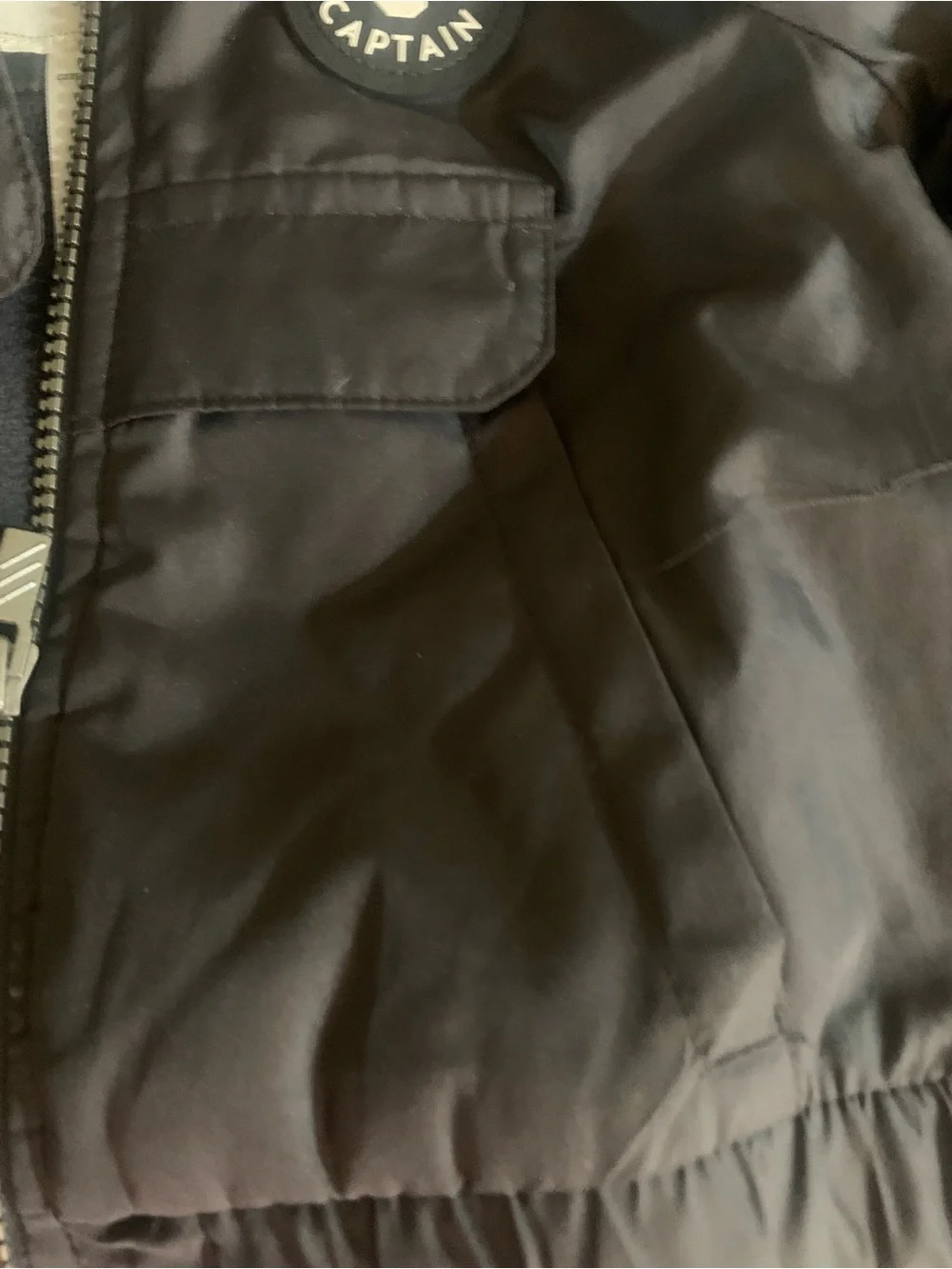 Carter’s Boys Hooded Varsity Bomber Jacket 12 Months Zip-Up Fleece Lined